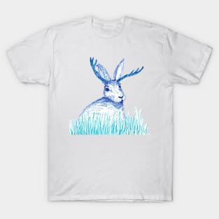 Jackalope with wonky antlers T-Shirt